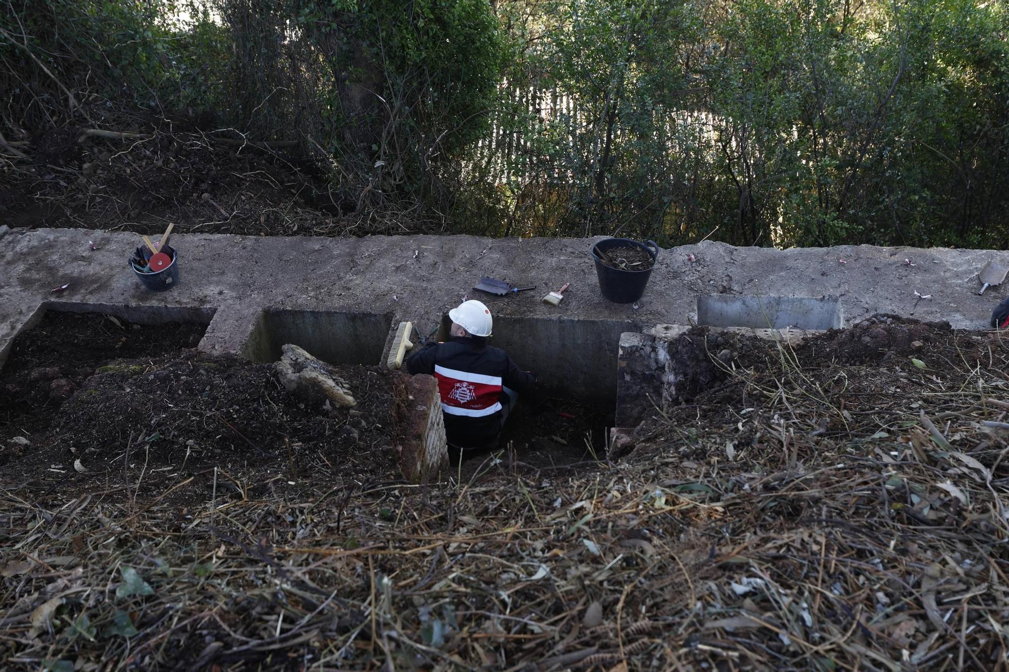 EN IMÁGENES: La exhumación de la fosa de La Lloba, en Castrillón