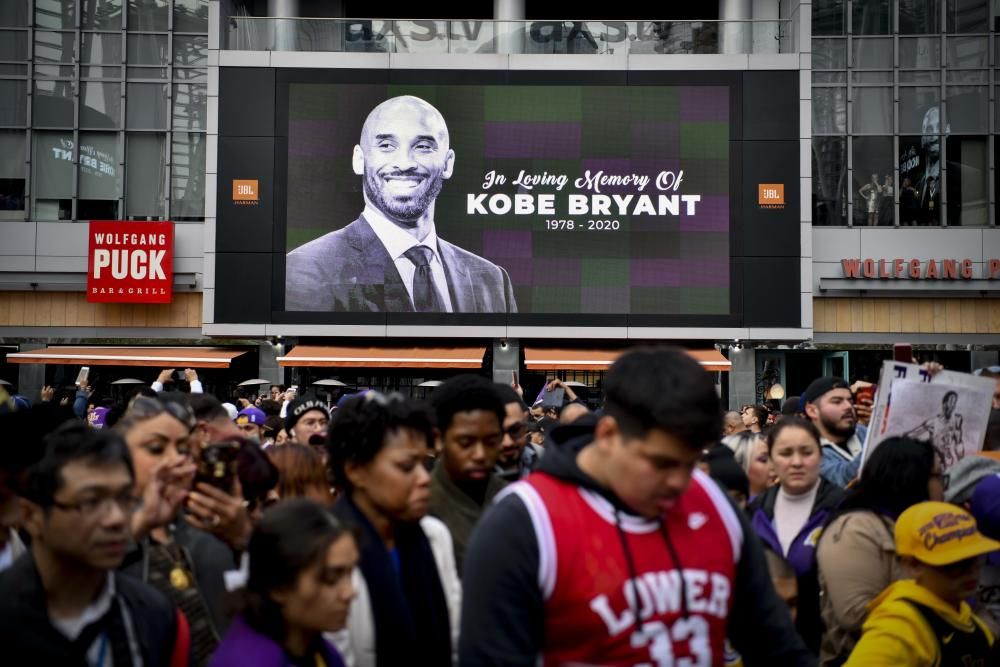 Luto en la NBA y en las calles por Kobe Bryant