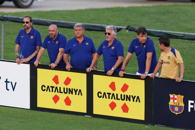 Así ha sido el entrenamiento del Barça en la Base Naval de la Marina de Annapolis para preparar el clásico