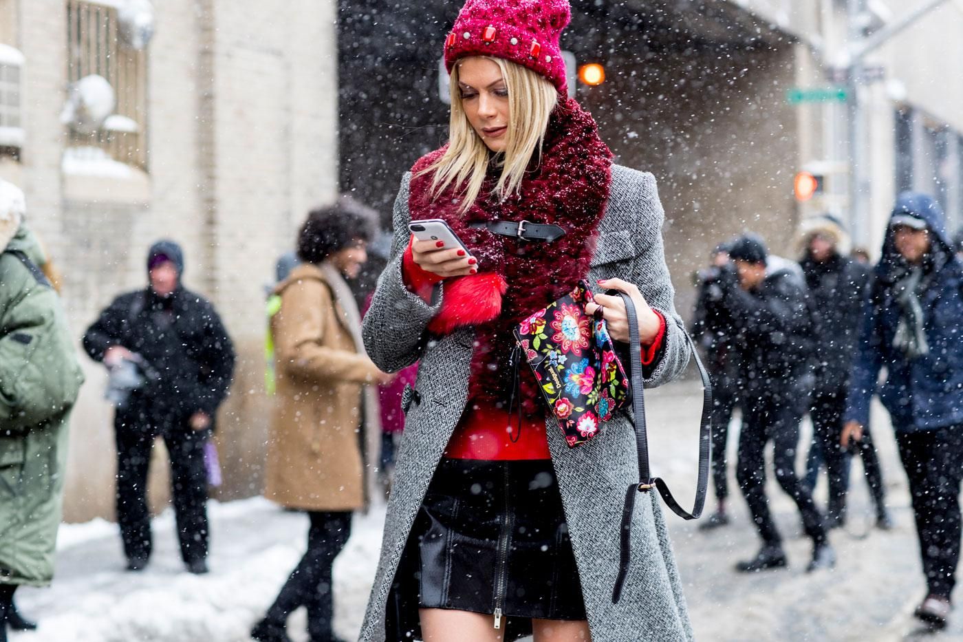 Street Style NY: la nieve inunda NY y sus looks