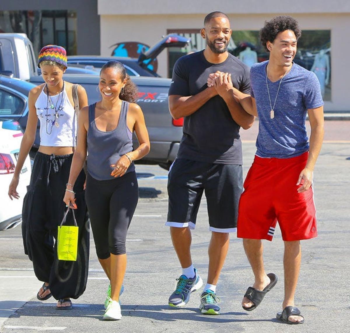 Willow, Jada, Will y Trey