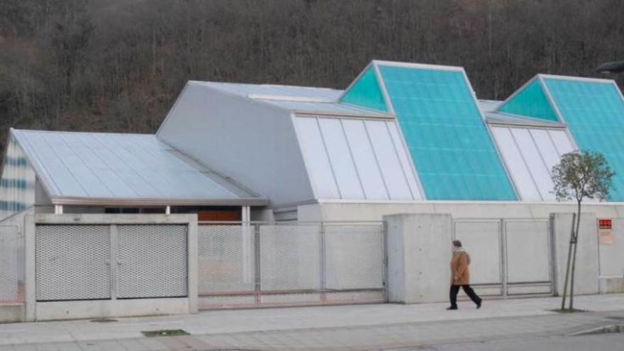 El polideportivo del campus de Mieres.