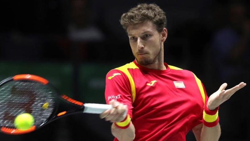 Pablo Carreño durante el partido.