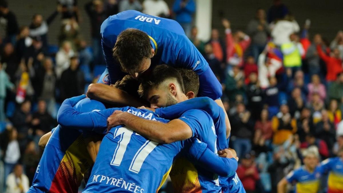 ANDORRA - LEVANTE : El gol de Bakis