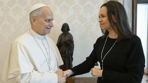 El Papa rep al Vaticà María Corina Machado