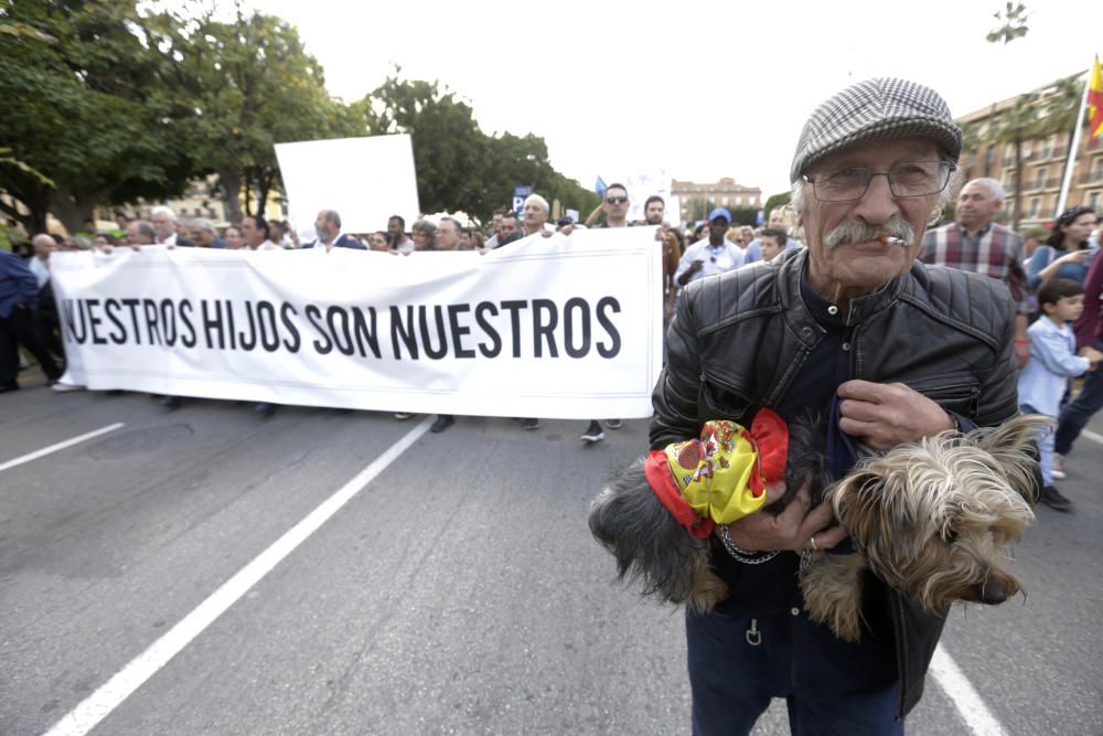 Protesta a favor del pin parental en Murcia