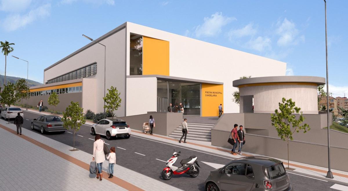 Infografía de la futura piscina municipal cubierta de Candelaria.