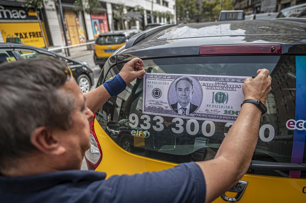 El sector del taxi volvió este martes a las movilizaciones