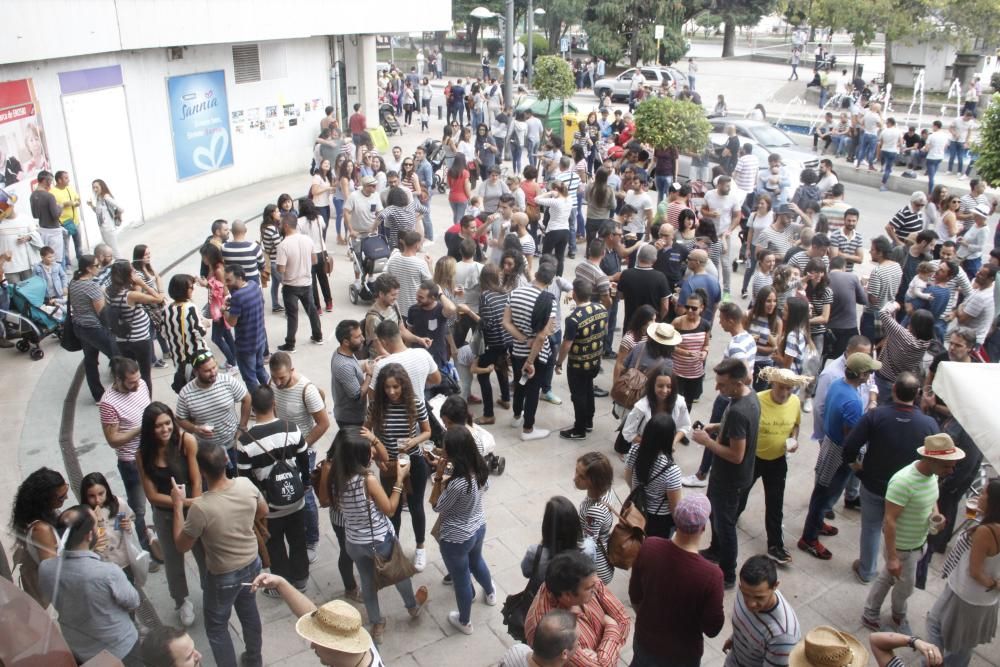 Diversión a rayas para decenas de “pandillas” en el San Migheleiro