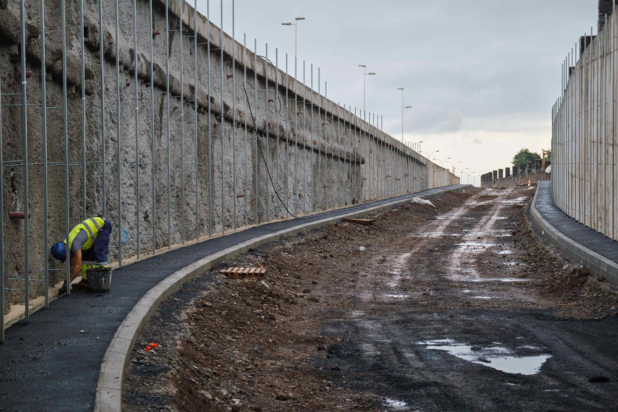 Obras de la pasarela del Padre Anchieta