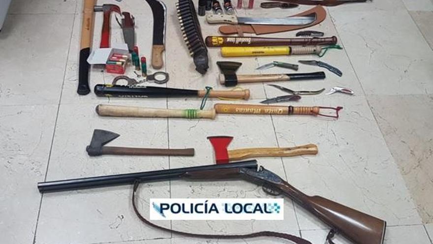 Las armas incautadas