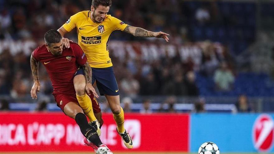 El portero Alisson y el palo niegan el triunfo al Atlético en Roma (0-0)