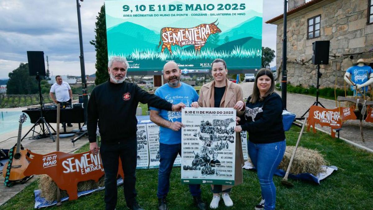Presentación de la fiesta de la Sementeira en Corzáns.