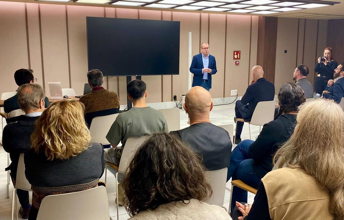 Daniel Cañete, CEO de Novelingo, durante la presentación de Novelingo Studio en Málaga.