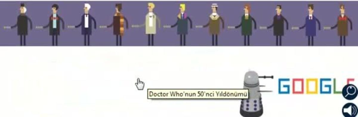 Google celebra el 50è aniversari de ’Doctor Who’.