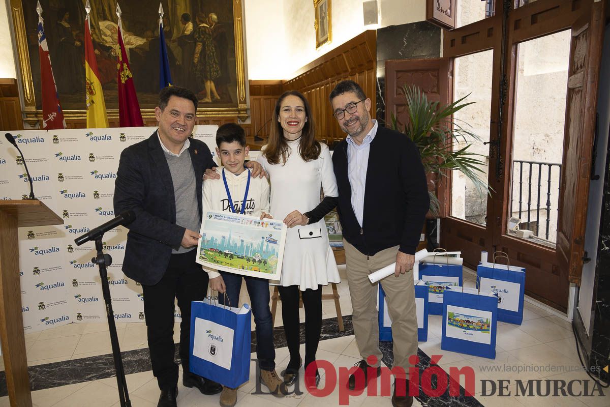 Entrega de los premios del Concurso Digital de Aqualia en Caravaca