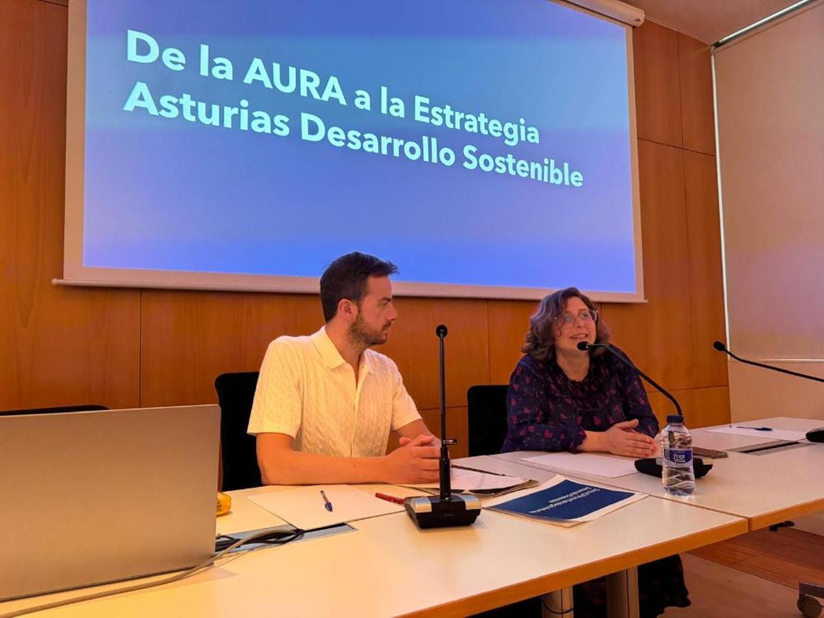 Juan Ponte y Laura López en la jornada.