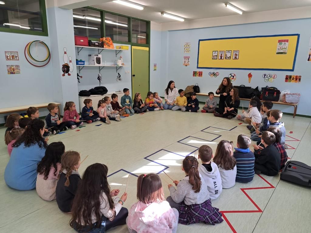 Jornada musical en el colegio Noega, en Gijón