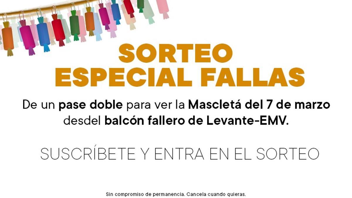 Promoción sorteo especial Fallas