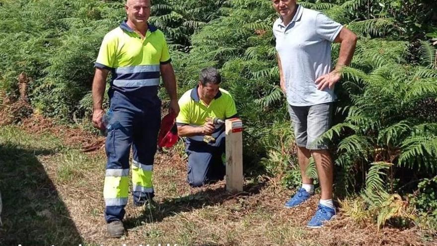 Concluye la señalización de la senda que comunica Cadavedo y Busto, en Valdés