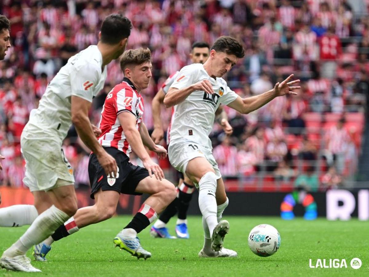 Pepelu en el partido contra el Athletic Club