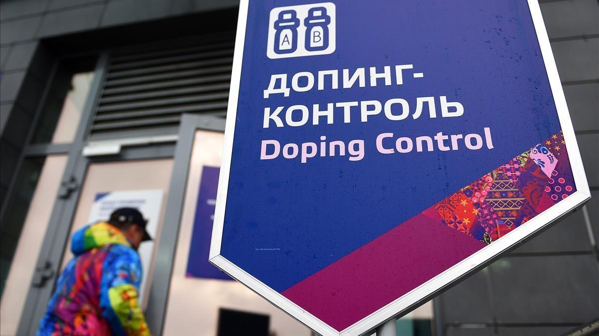 Krasnaya Polyana (Russian Federation) - (FILE) - The Doping Control Station in the Laura Biathlon Center during the Sochi 2014 Olympic Games in Krasnaya Polyana  Russia  21 February 2014 (re-issued on 17 December 2020)  Russia has been banned from competing in the Tokyo Olympics in 2021 and the 2022 FIFA World Cup in Qatar due to state-sponsored doping  the Court of Arbitration for Sport (CAS) has ruled on 17 December 2020  (Rusia  Tokio  Catar) EFE EPA HENDRIK SCHMIDT     Local Caption     53938430