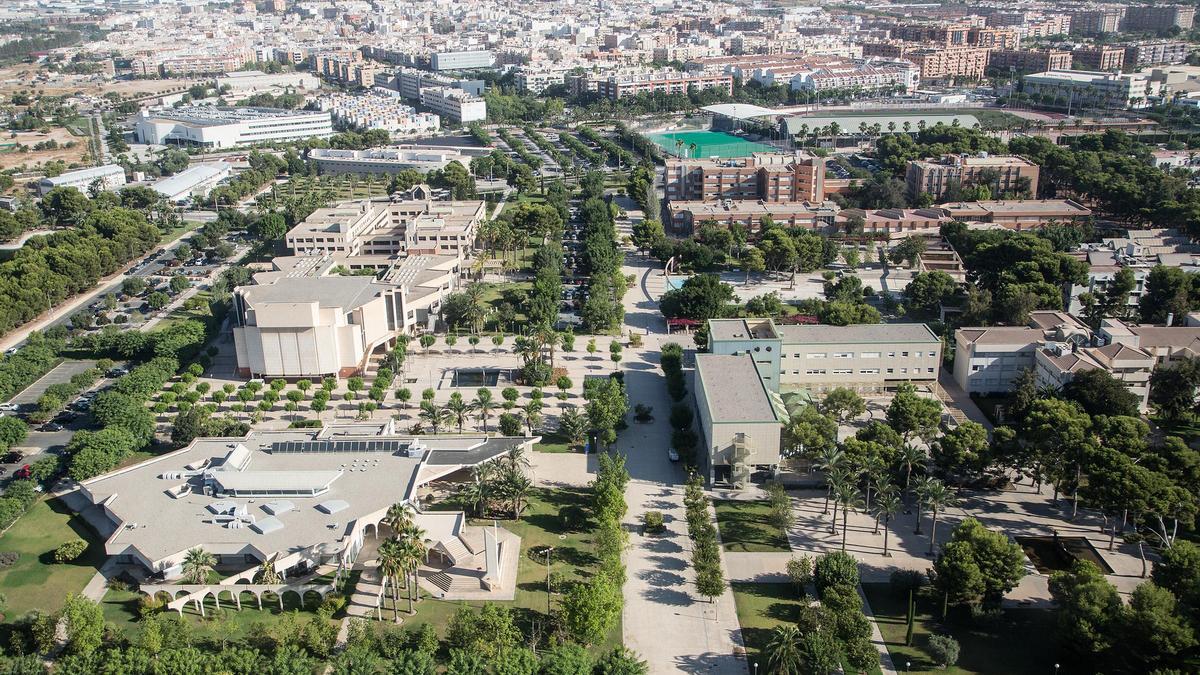 Imagen aérea del campus de San Vicente de la Universidad de Alicante