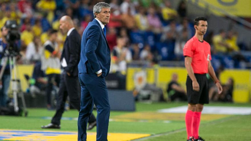 Quique Setién completa una temporada entera en Las Palmas