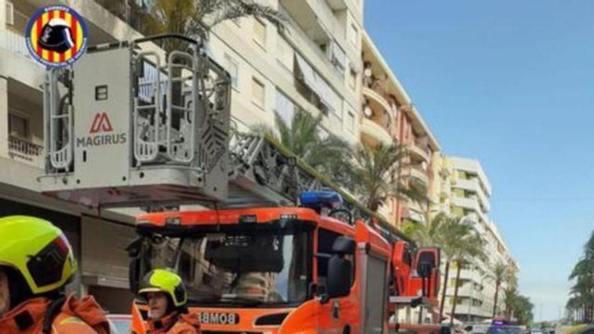 Una actuación de los bomberos en un pasado suceso