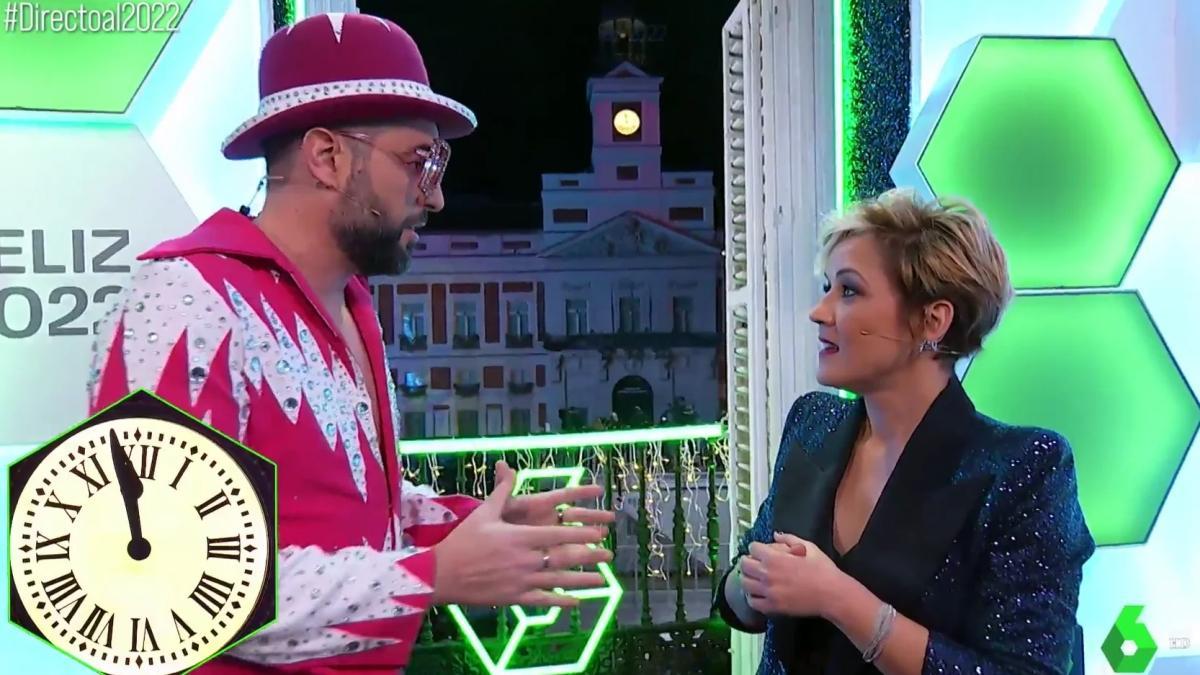 Dani Mateo y Cristina Pardo en las Campanadas 2021 de laSexta. Dani Mateo y Cristina Pardo en las Campanadas 2021 de laSexta.