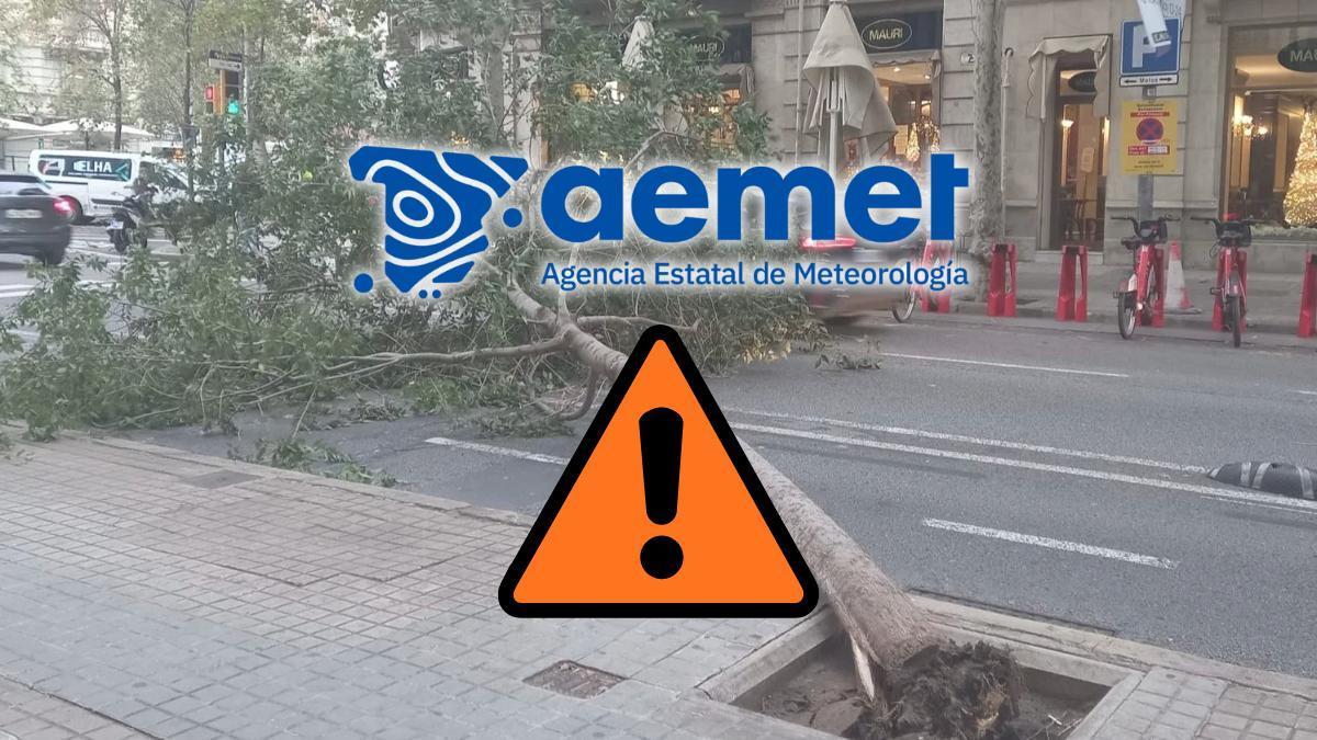La AEMET lanza una alerta naranja por viento en algunos puntos del país.