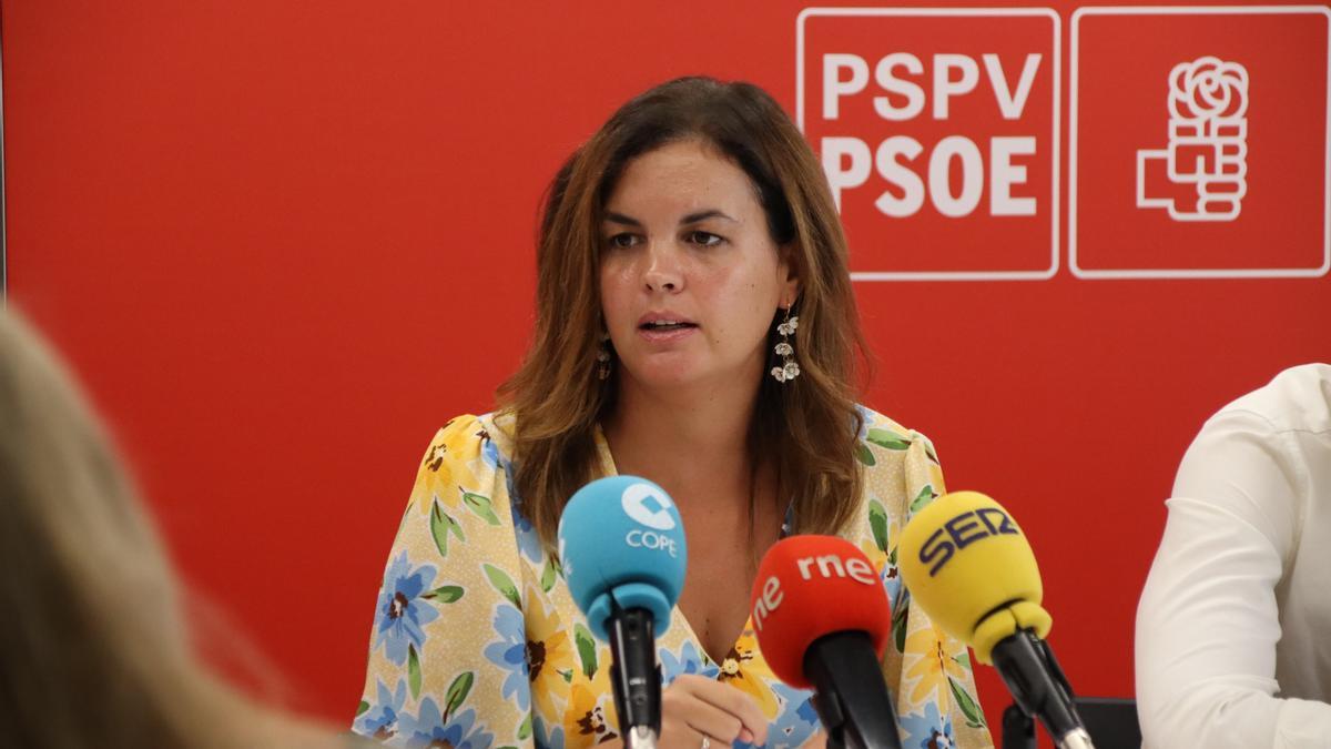 Sandra Gómez, portavoz del Partido Socialista.