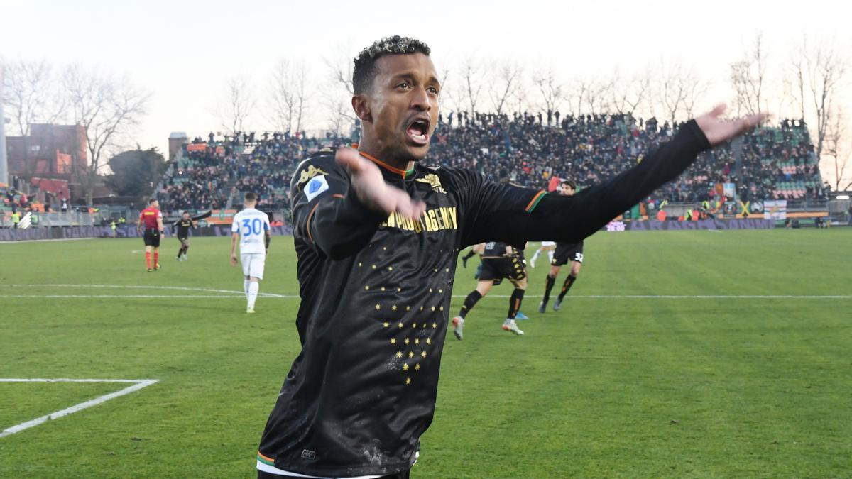 Nani completó su única asistencia con el Venezia a los 30 segundos de debutar