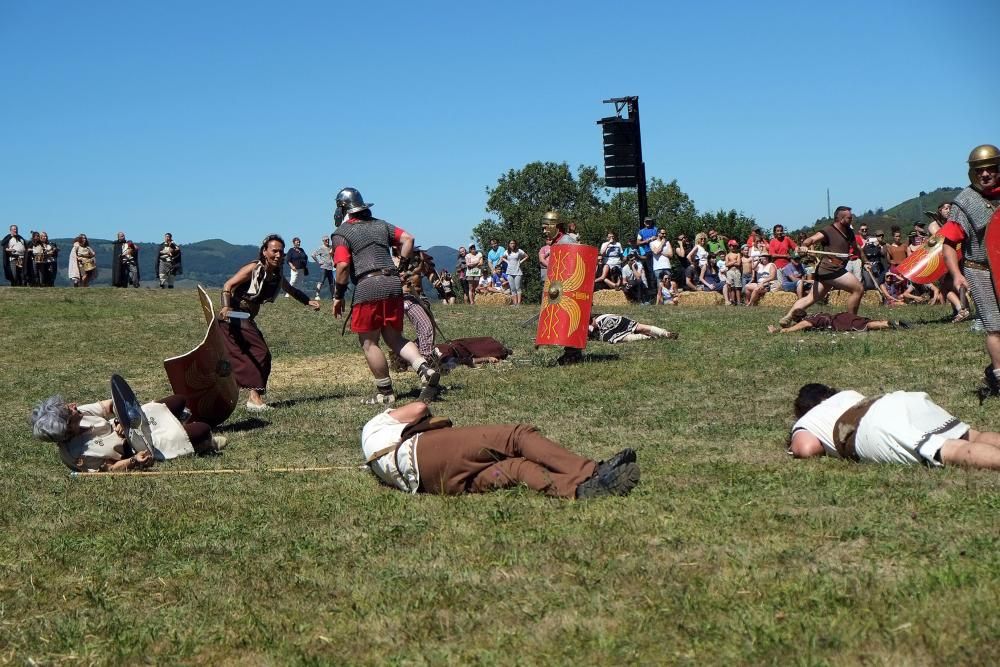 Batalla en la fiesta Astur romana en Carabanzo