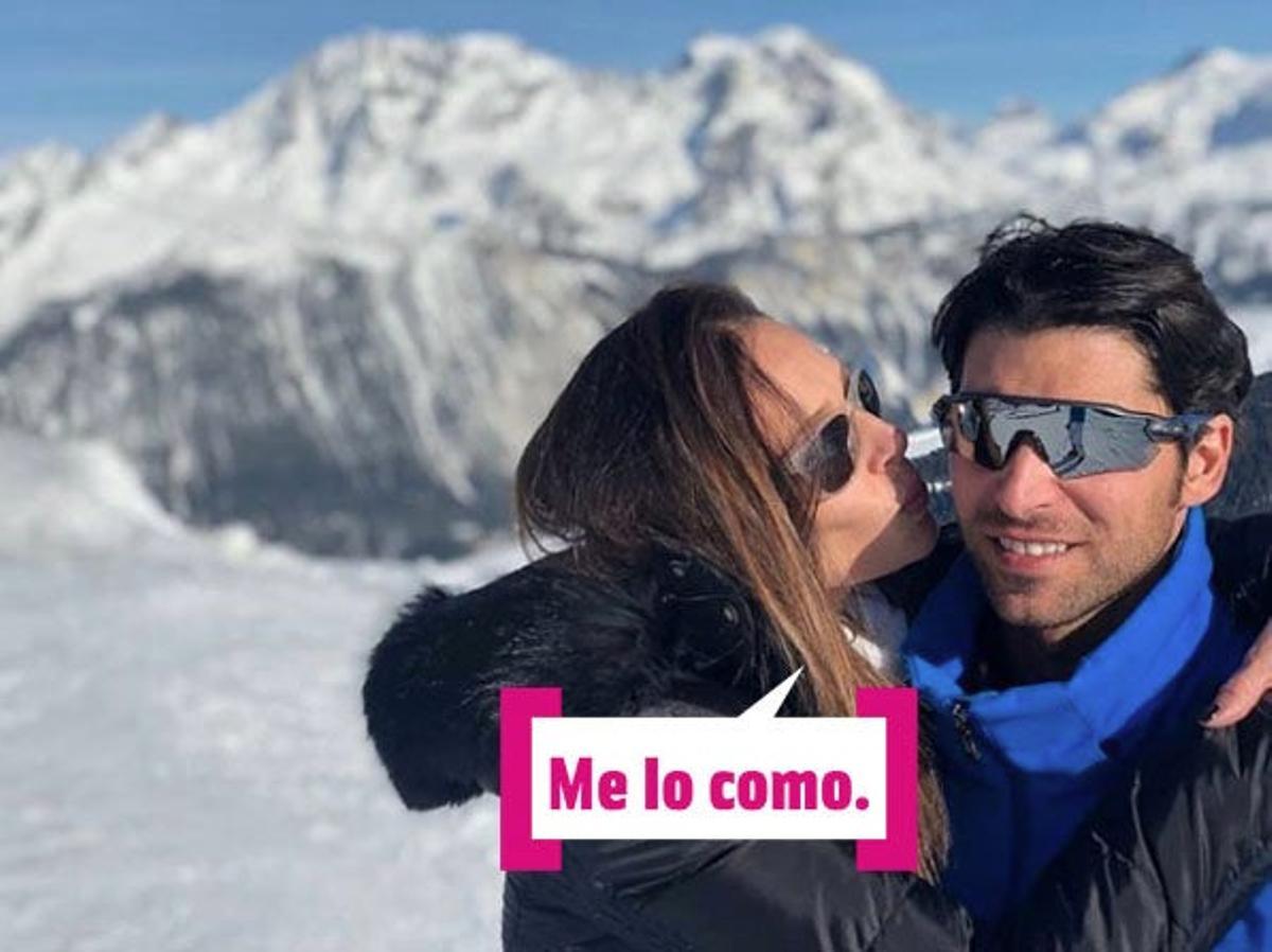Cayetano Rivera y Eva González en la nieve