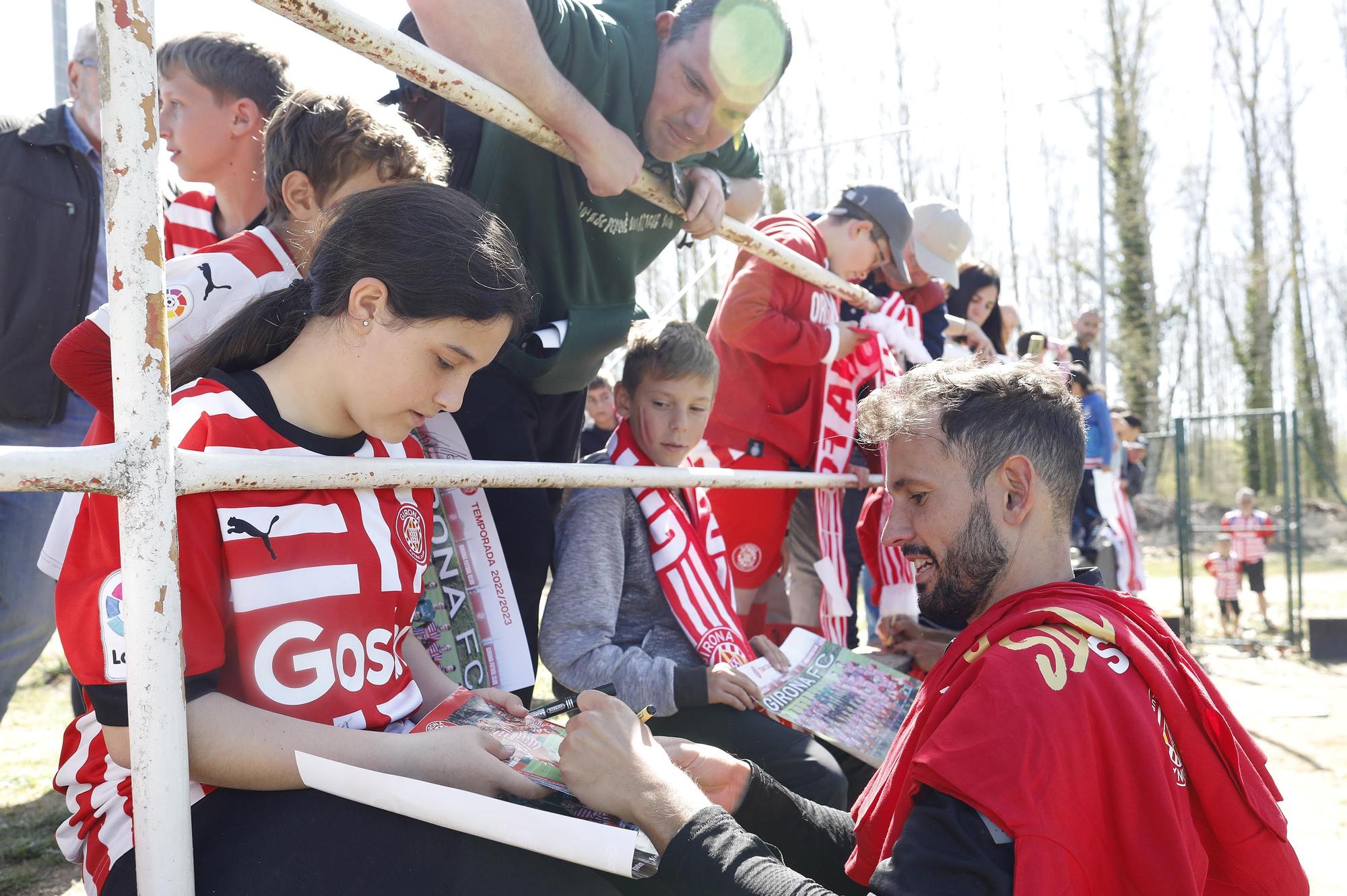 Entrenament de portes obertes del Girona FC