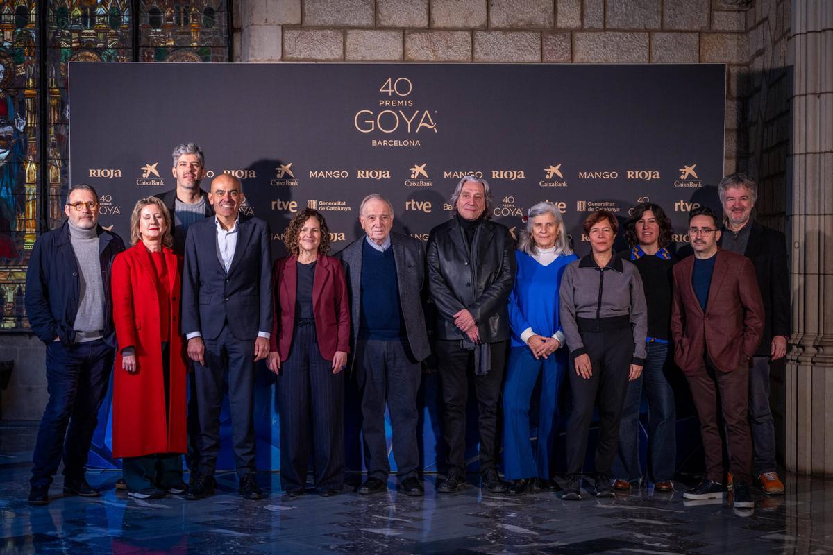 Barcelona 2/02/2026 Cultura. GOYA 2026 Rueda de prensa de presentación de las actividades con el regidor de Cultura i Industries Creatives,Xavier Marcé,la consellera de Cultura de la Generalitat,Sonia Hernández y el presidente de la Academia de Cine,Fernando Méndez-Leite. AUTOR: JORDI OTIX