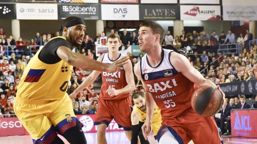 A la primera volta, el Barça va guanyar al Congost per 75-84