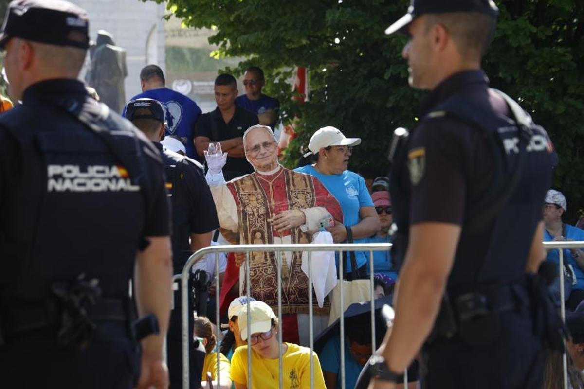 Ambiente en Madrid por la visita del Papa León XIV