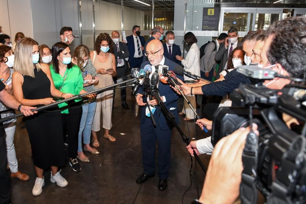 Vuelo de la comitiva de la OMT a Canarias