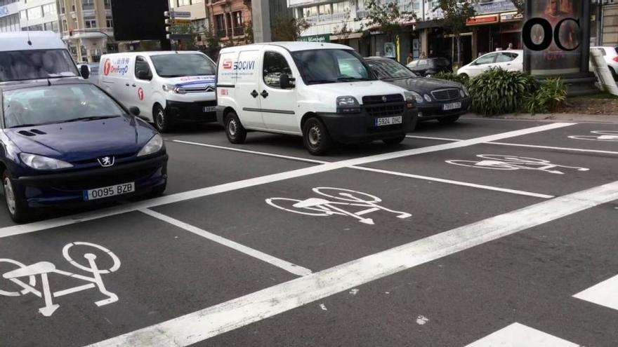 Nuevo espacio de preferencia para ciclistas en cruces semafóricos