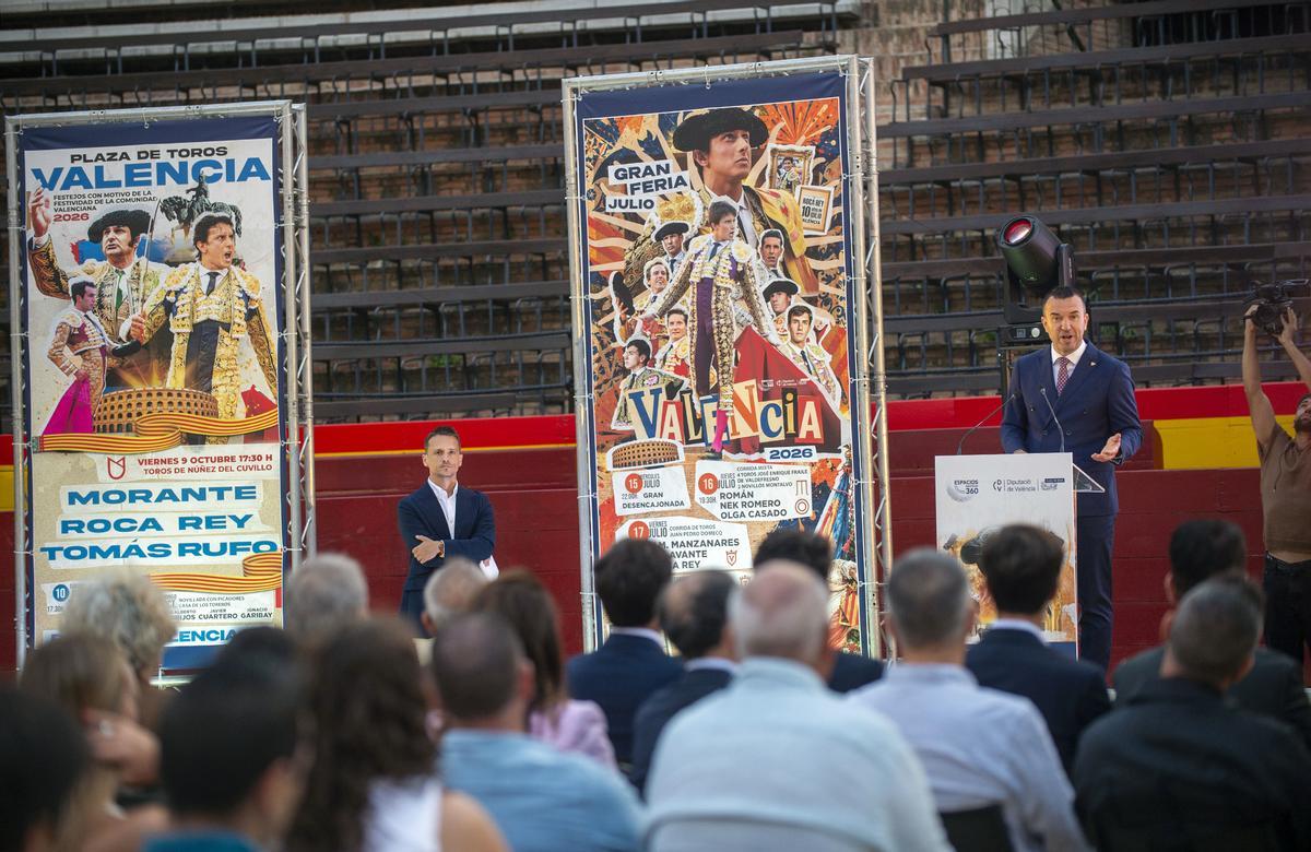 Así ha sido la presentación de los carteles taurinos de la Feria de Julio en València