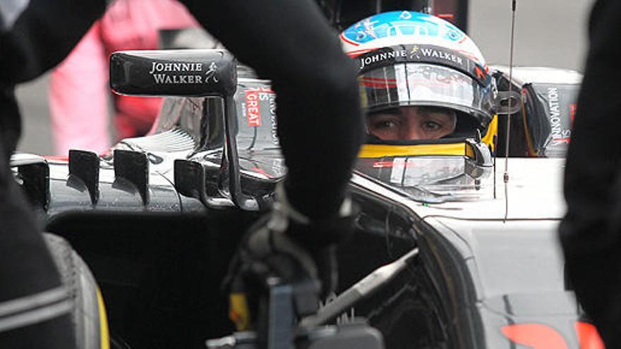 Fernando Alonso, en el Gran Premio de México.