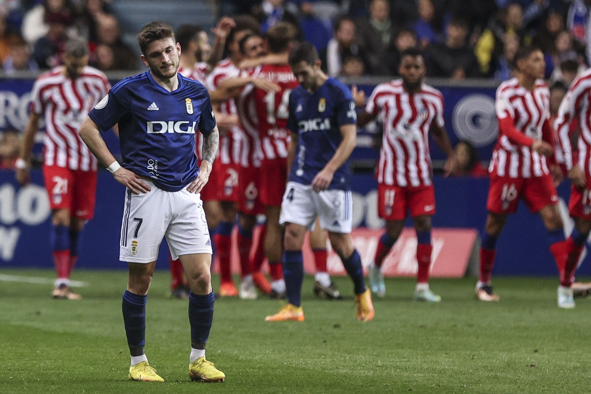 En imágenes: así fue el duelo copero entre el Real Oviedo y el Atlético de Madrid