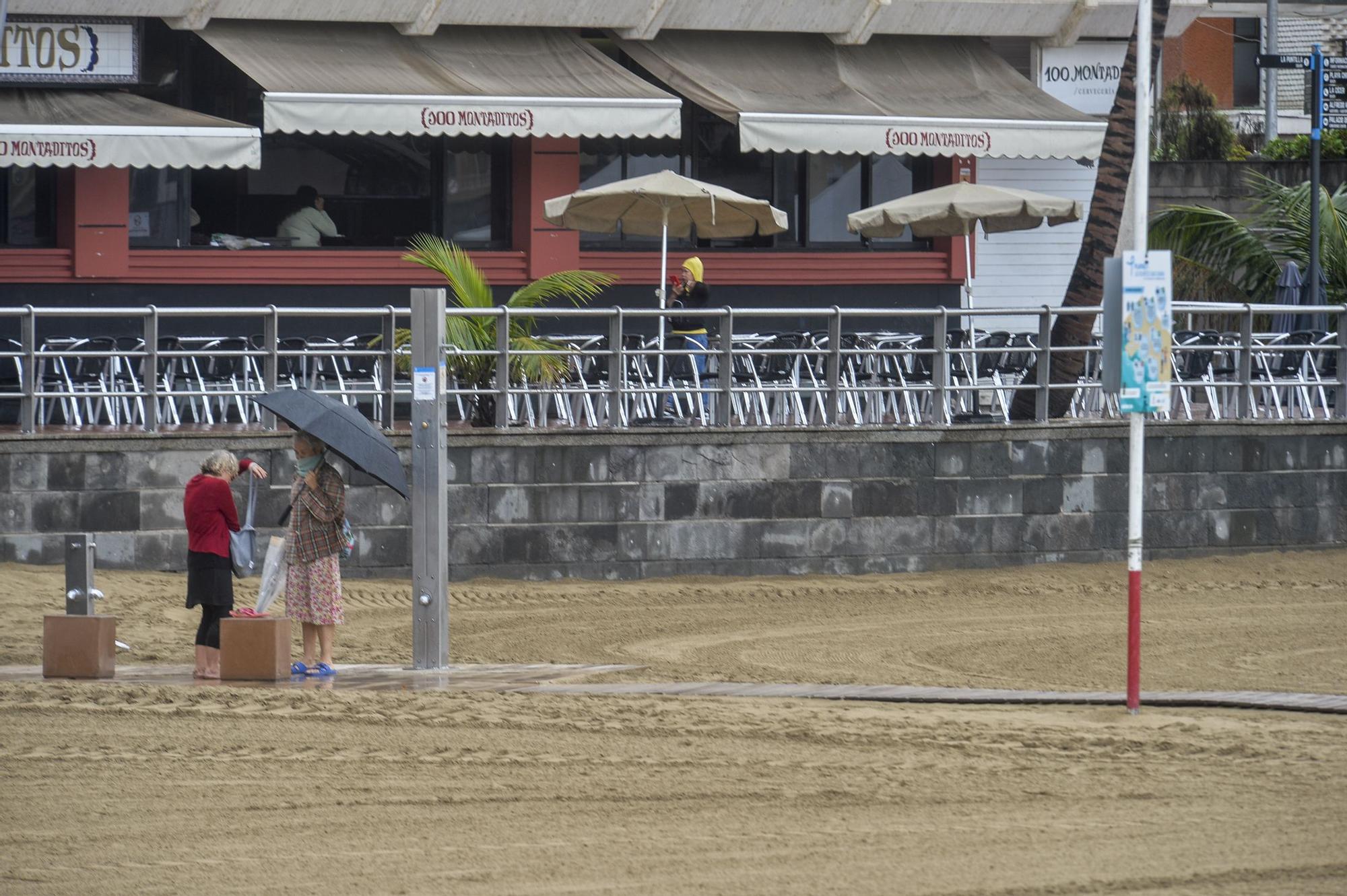 Jornada de frío y viento en Gran Canaria