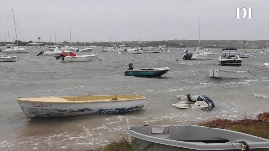 Temporal en el mar por la borrasca 'Ana' en Ibiza y Formentera