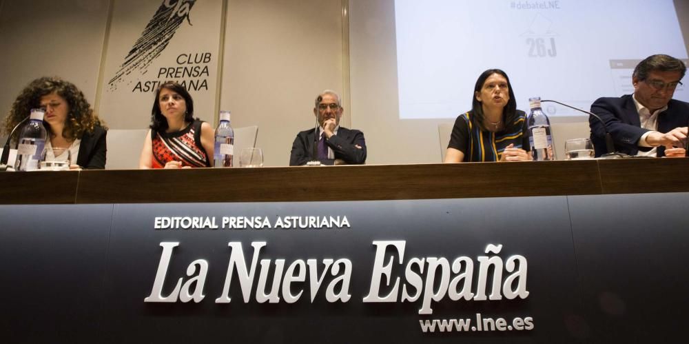 Debate electoral con Susana López Ares, Adiana Lastra, Sofía Castañón e Ignacio Prendes