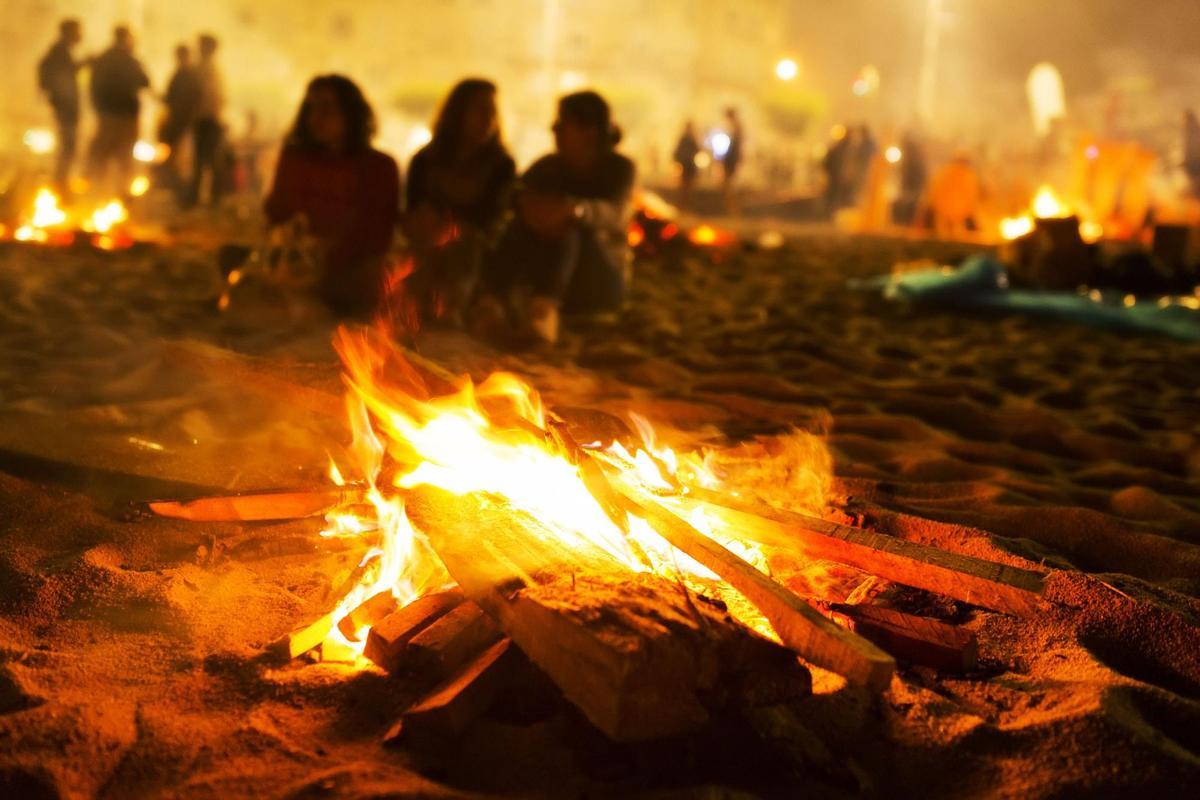 Noche de San Juan en A Coruña.