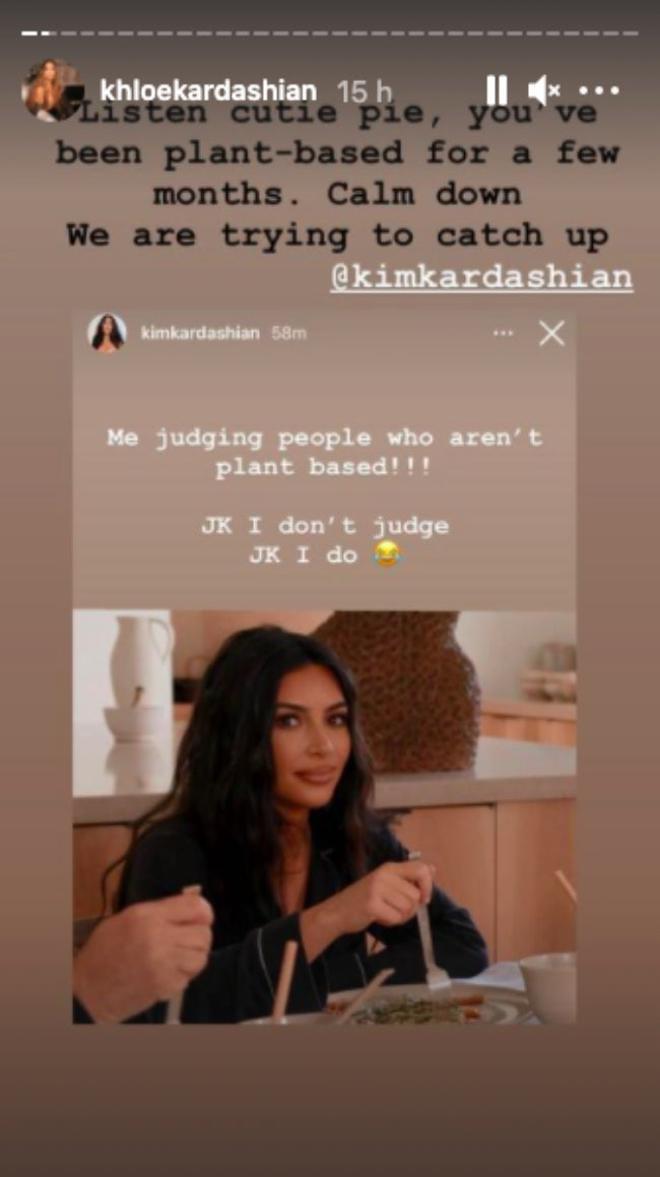 Khloé Kardashian le pide calma a su hermana Kim en redes