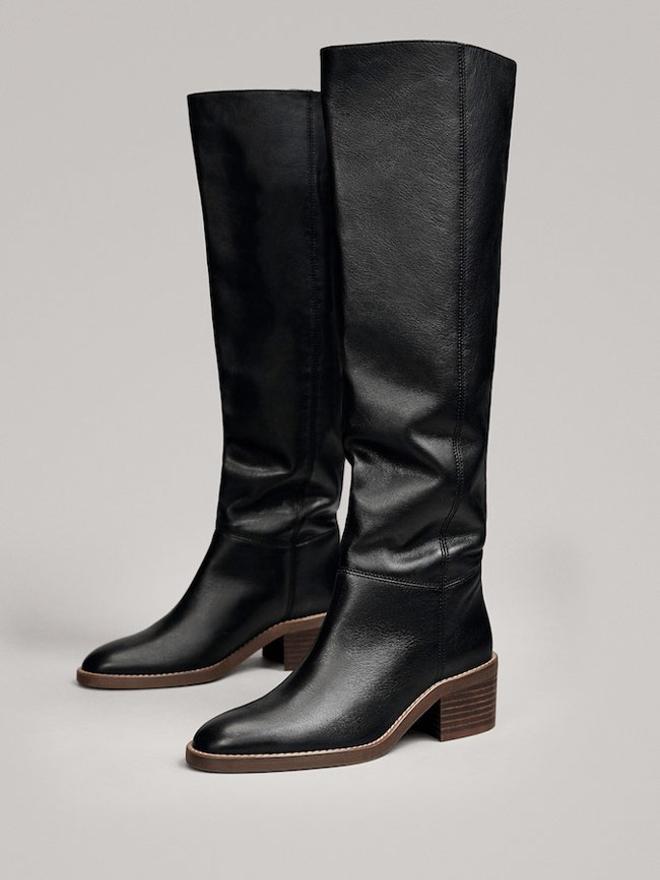 Botas de caña alta, de Massimo Dutti